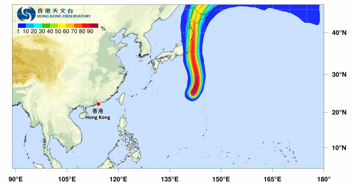 颱風百合2025｜最新動態颱風路徑及風力預測