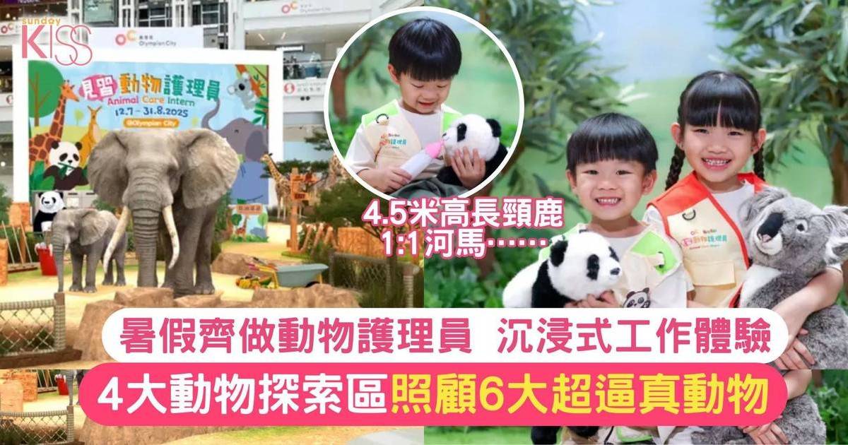 見習動物護理員 | 沉浸式工作體驗  4大動物探索區+ 照顧6種超逼真野生動物