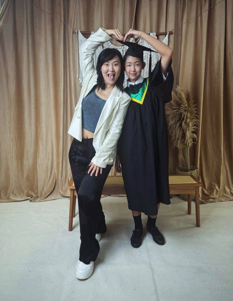 安雅希 女兒 安雅希女兒今年小學畢業。(圖片來源:Facebook@Maggin Ann)