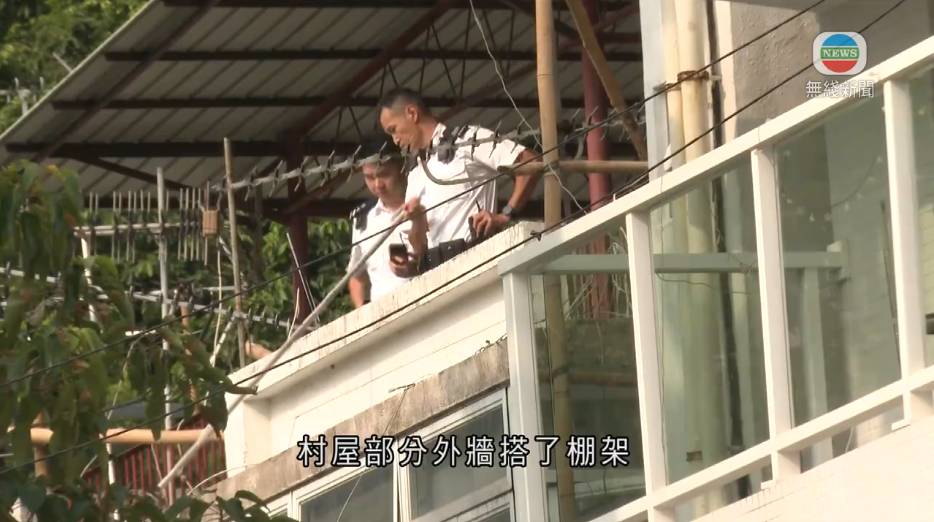大欖涌村 清潔工 (圖片來源:截圖@無綫新聞)