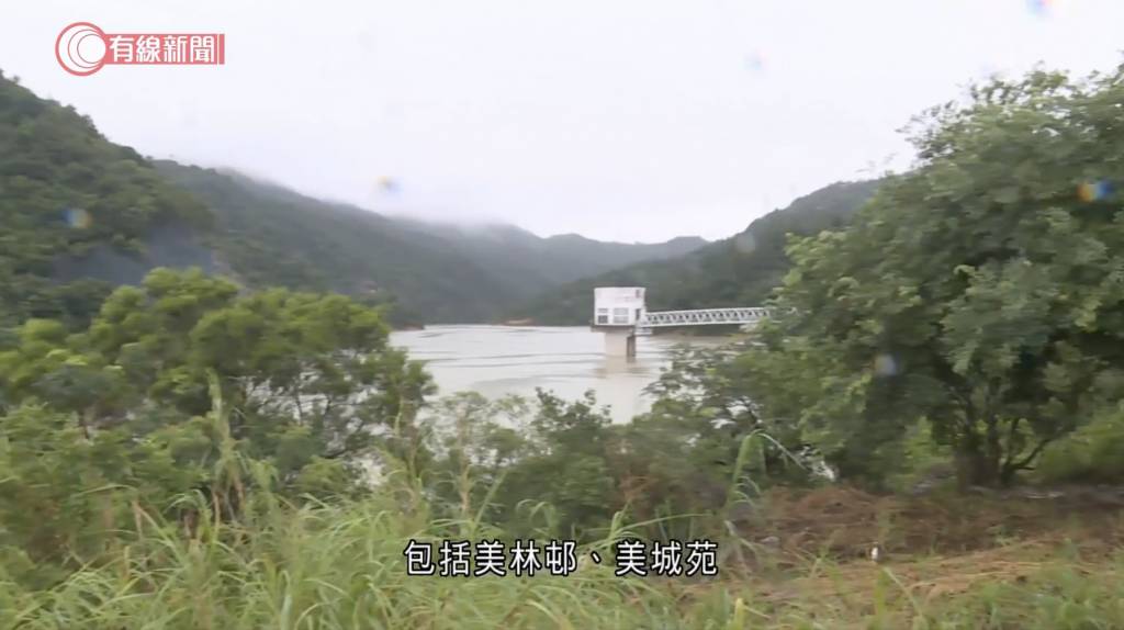 下城門水塘 沙田 (圖片來源:截圖@有線新聞)