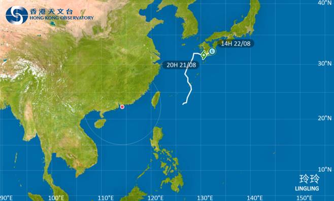 颱風玲玲2025｜最新動態颱風路徑及風力預測