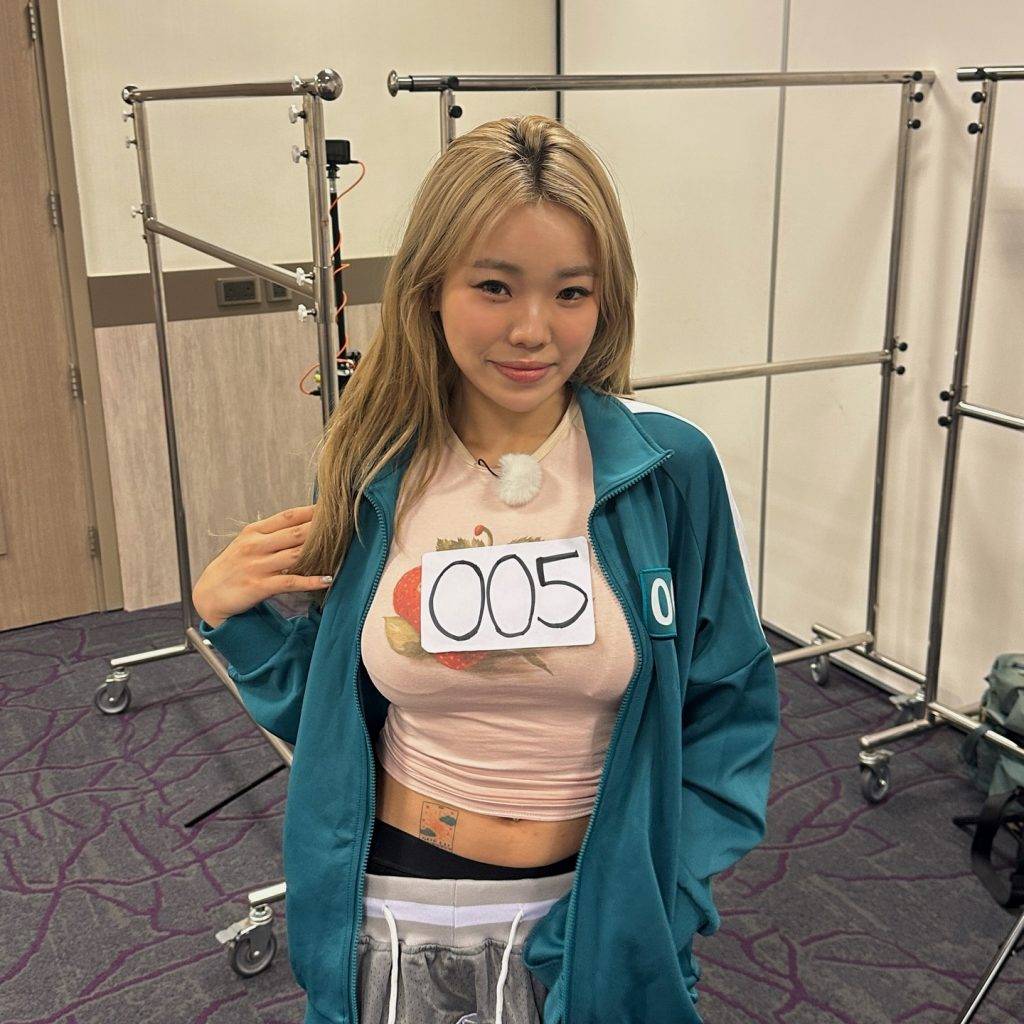 校花 abbie 落選校花Abby也有參與《墨魚遊戲2》 的試玩環節(圖片來源:abbxash@IG)