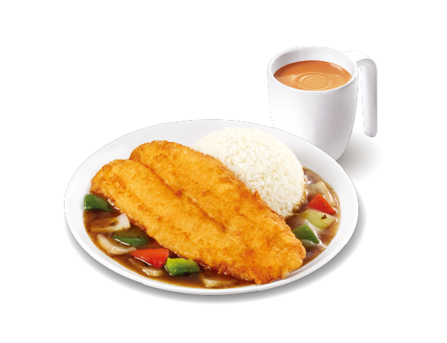 限時著數 豉椒脆炸原條魚柳飯(圖片來源:大快活)