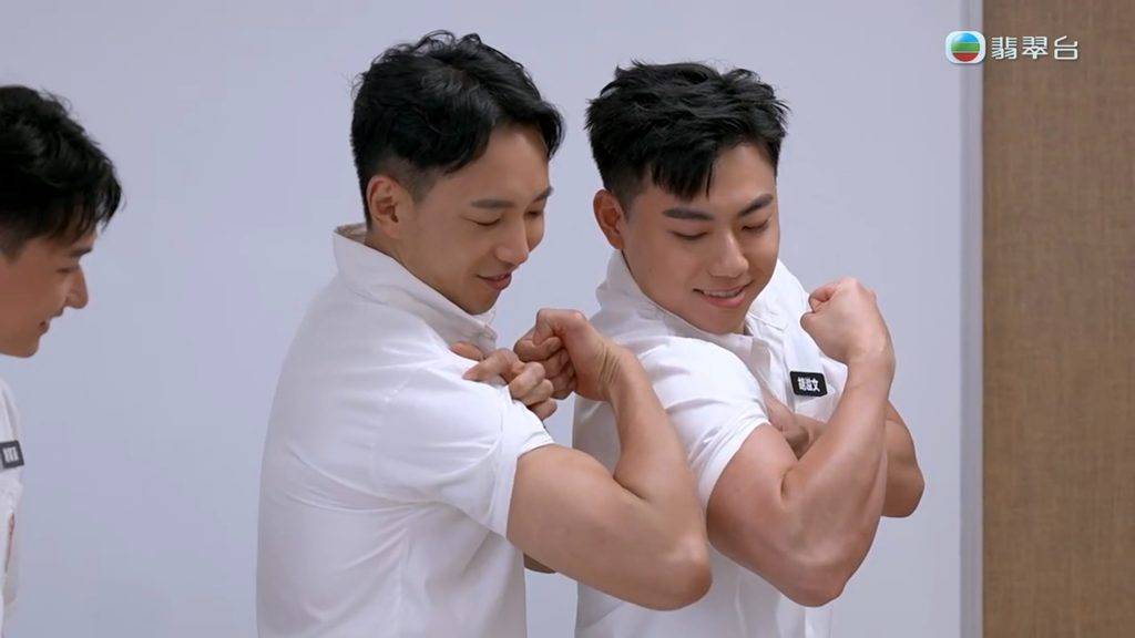 女神配對計劃 葉蒨文 鬥大隻!(圖片來源:TVB)