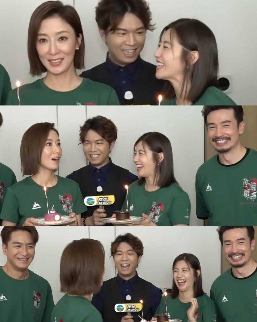 陳自瑤 王浩信 兩位對(圖片來源:TVB娛樂新聞台)