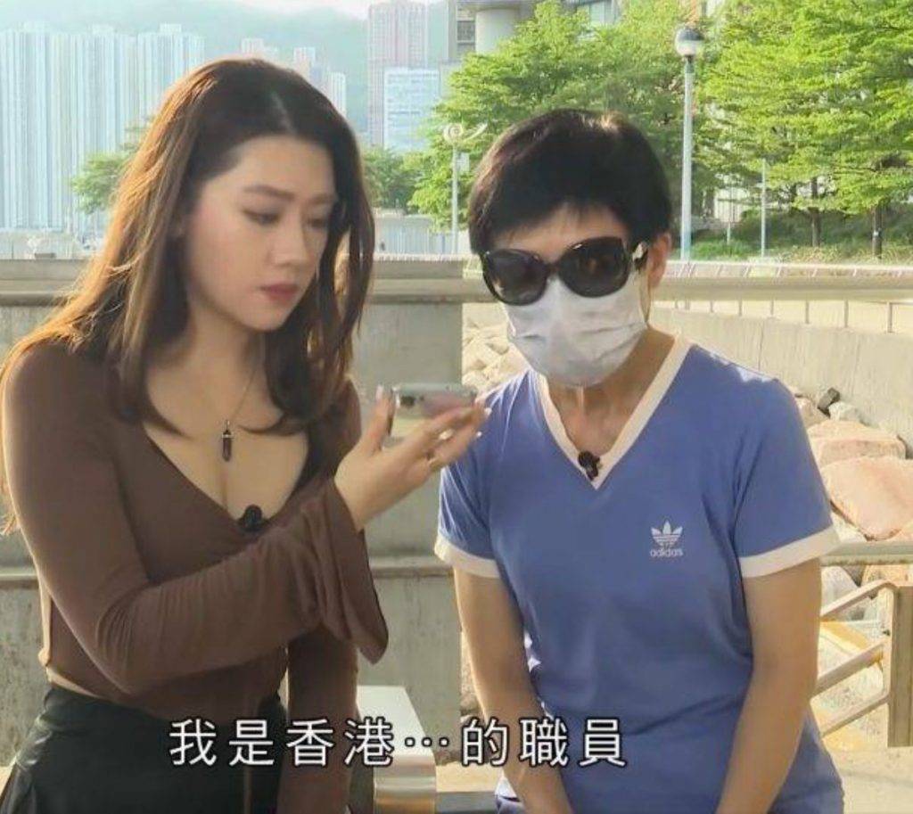 廖倬竩 香港小姐 東張西望 與騙徒對質!(圖片來源:TVB )