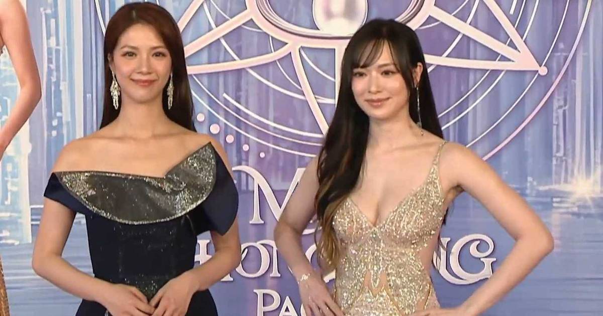 馮盈盈低胸晚裝現身港姐決賽！力壓李芷晴成全場焦點成功貼中9號冠軍！
