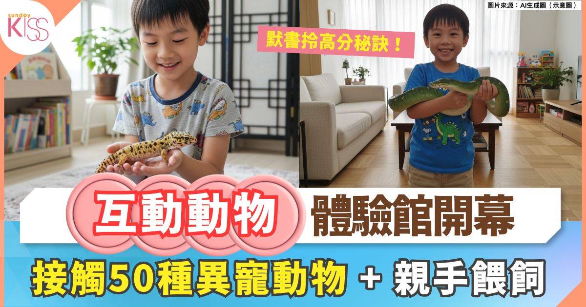 室內互動動物體驗館開幕 | 零距離接觸超過+50種異寵動物