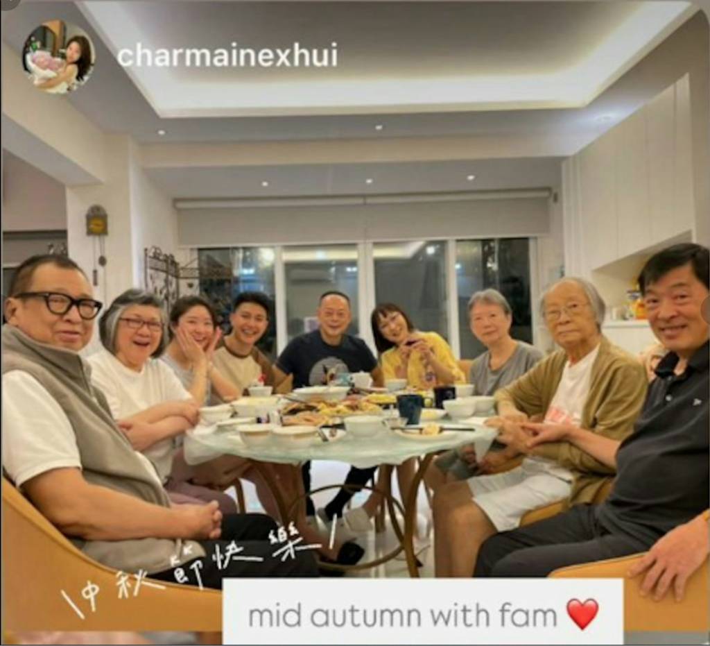 許紹雄 腎癌症狀 中秋節前後,他還與羅樂林等一班老友聚會,女兒更將相片上載社交平台Instagram。雖然當時許紹雄未有太大異樣。(圖片來源:Instagram@charmainexhui)