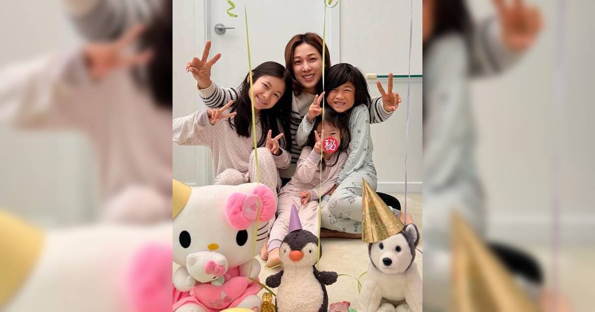 41歲鍾嘉欣細女3歲生日照曝光 暴風成長變化驚人 網民：大得好快！