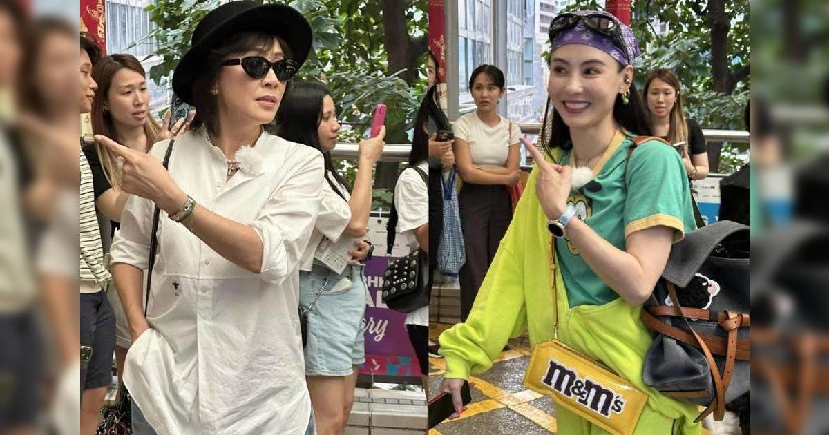 兩大女神中環同框對比｜張栢芝螢光綠造型被轟老土 劉嘉玲一原因完勝