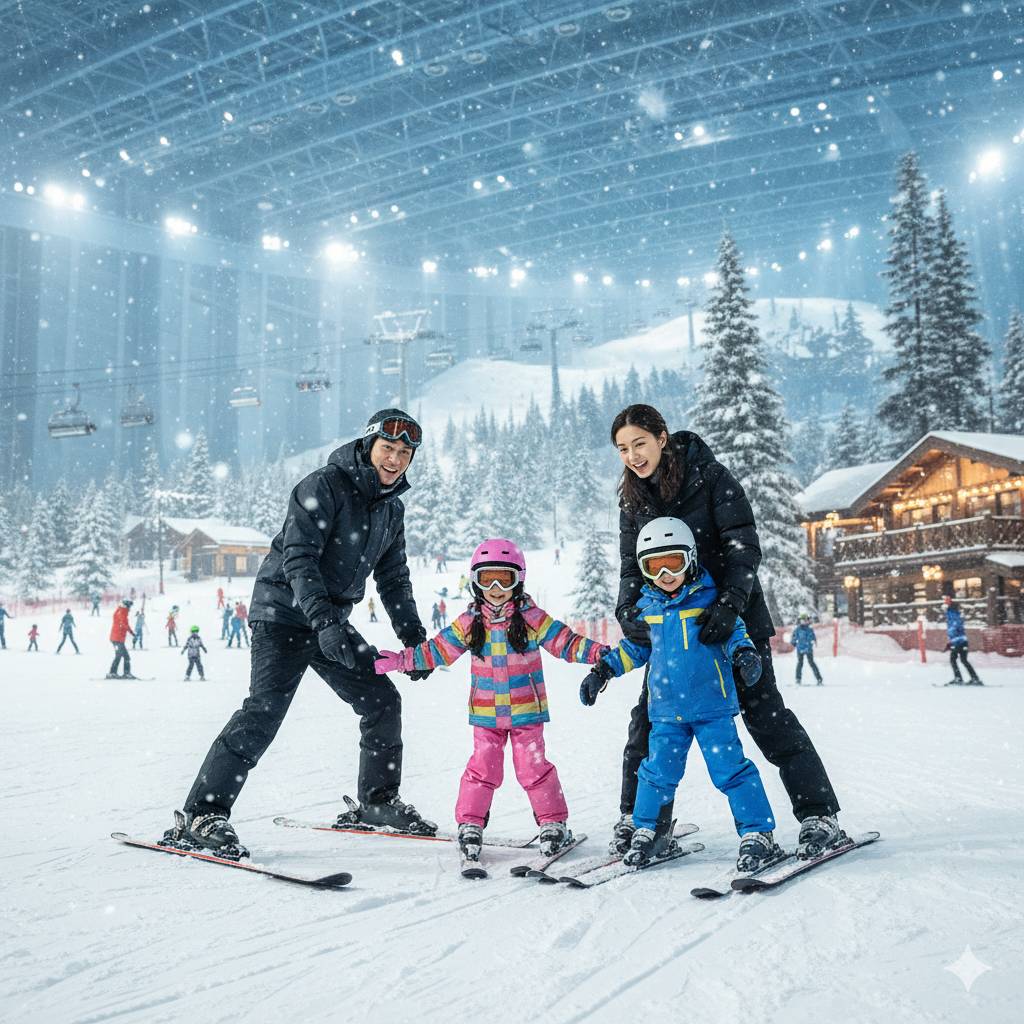萬雪匯冰雪樂園 (圖片來源:AI生成圖片,示意圖)