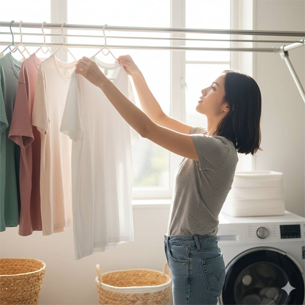換季洗衫 (圖片來源:AI生成圖片,示意圖)