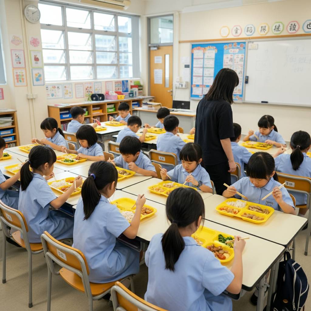 小學 飯商 示意圖,非當事人。(圖片來源:AI生成圖片)