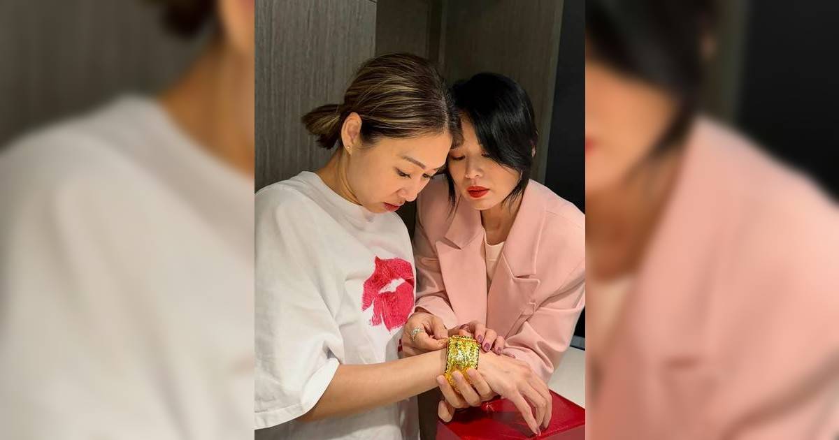 胡定欣婚後首現身腹部隆起孕味濃 胡杏兒豪贈六位數巨型龍鳳鈪