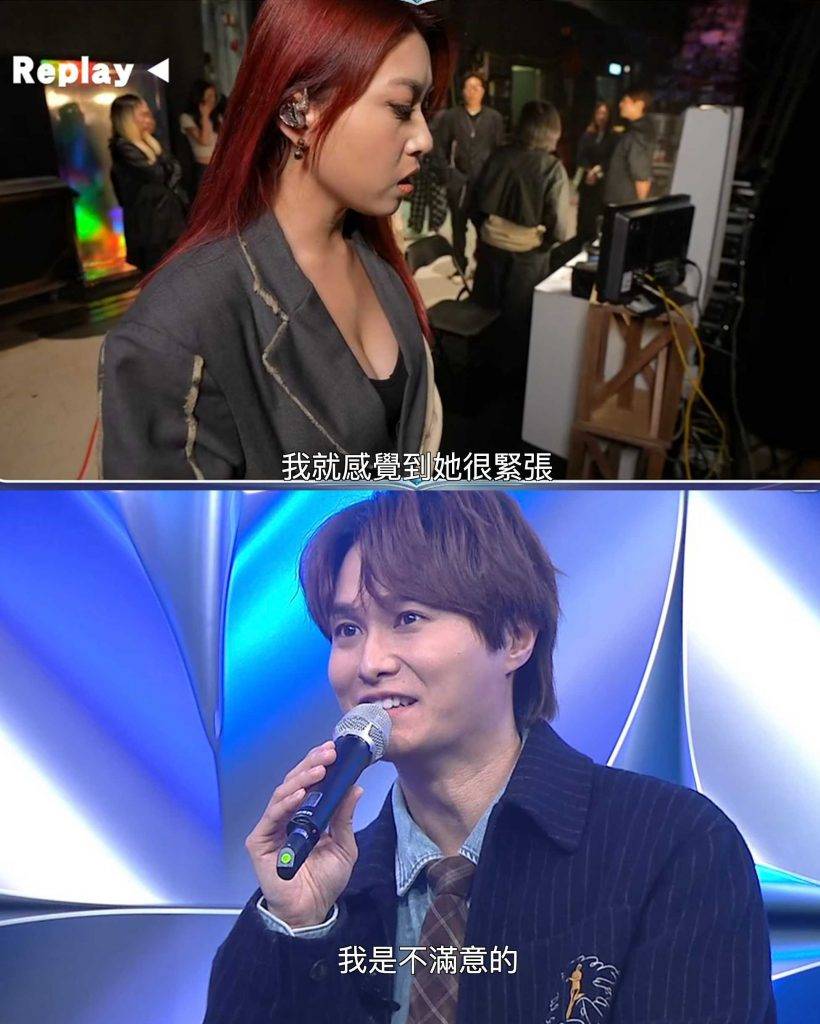 聲秀 甄敏芳 胡鴻鈞坦言不滿意Emily的表現。(圖片來源:TVB)