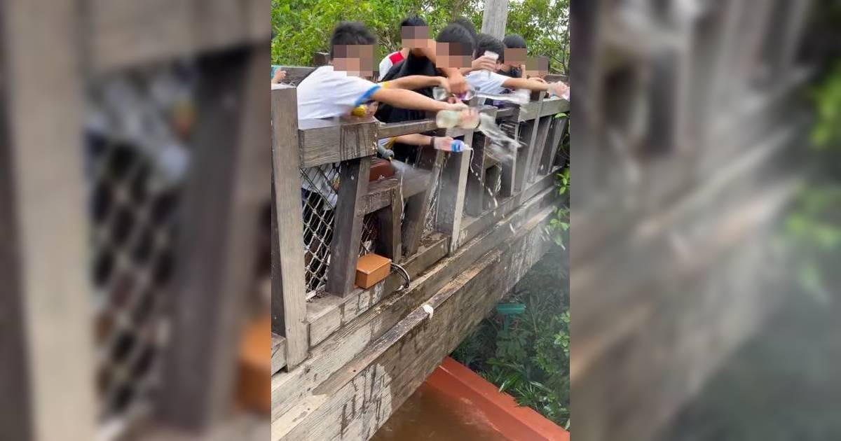 海洋公園多名學生倒水淋遊客 大笑問「正唔正」受害者嬲爆「起底」學校發聲明回應