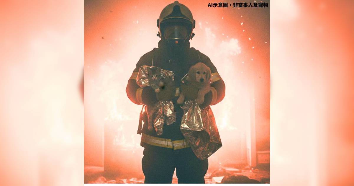 消防員宏福苑大火救寵物惹爭議「點解唔救人先？建議寵物留最後救」