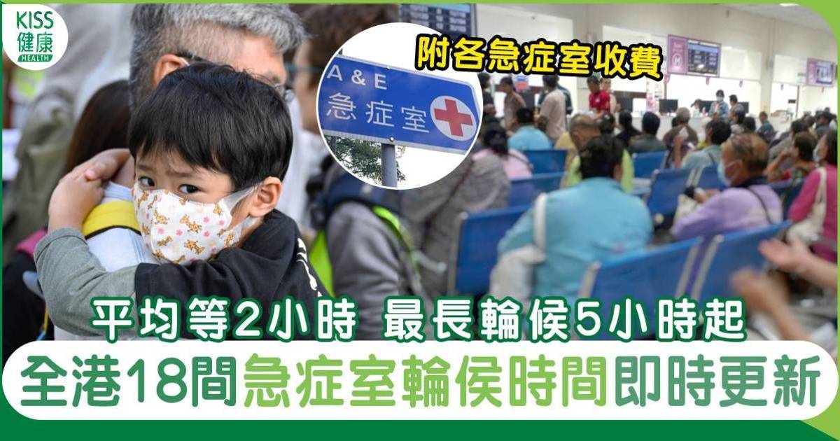 急症室輪候時間11.5 ｜全港18間急症室輪侯時間及收費｜即時更新