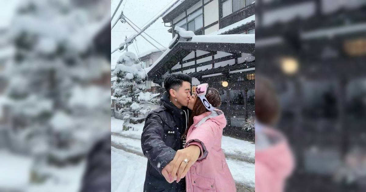33歲「麥明詩宿敵」雪地擁吻晒鑽戒宣佈做人妻！超強家底曾高調拒認拜金