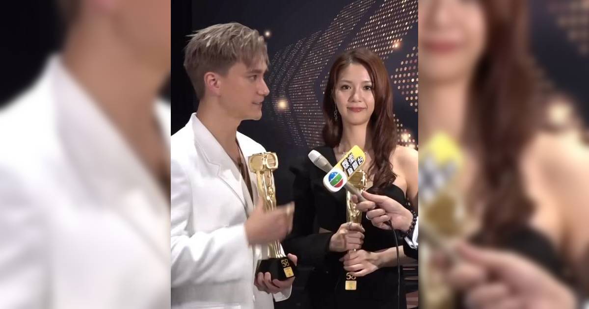 萬千星輝2025｜朱敏瀚陳曉華奪衣着獎 緋聞情侶終同框4字回應「禁愛令」