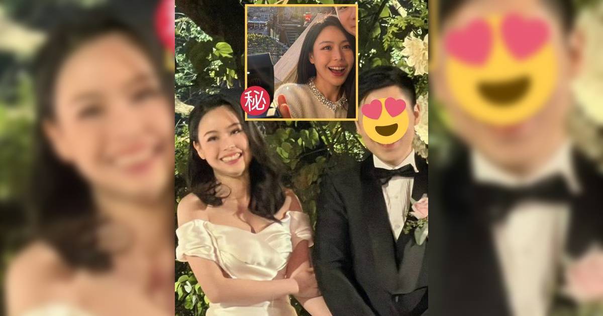 「TVB最美主播」林婷婷封盤 低胸性感婚照流出 騷巨型婚戒放閃 老公背景曝光