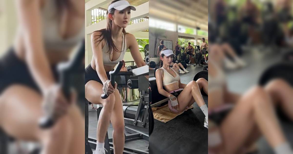 36歲陳靜連日峇里運動派福利 低胸運動背心高舉大啞鈴 網民睇到心心眼