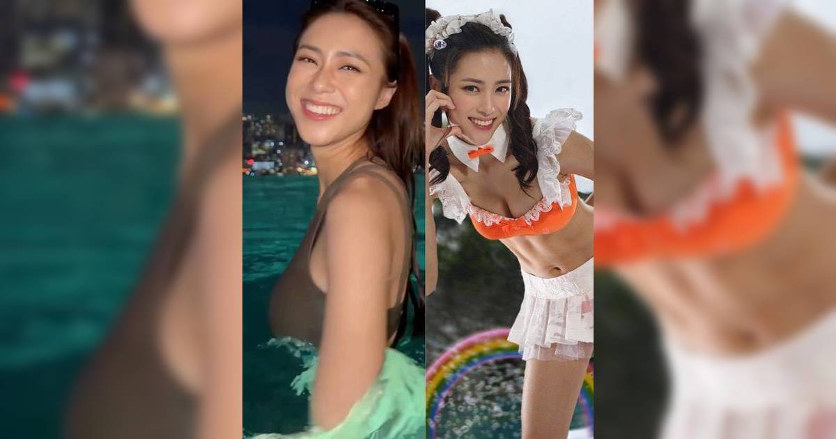 劉穎鏇新加坡泳池大派福利 比堅尼上陣盡顯「最強Body」