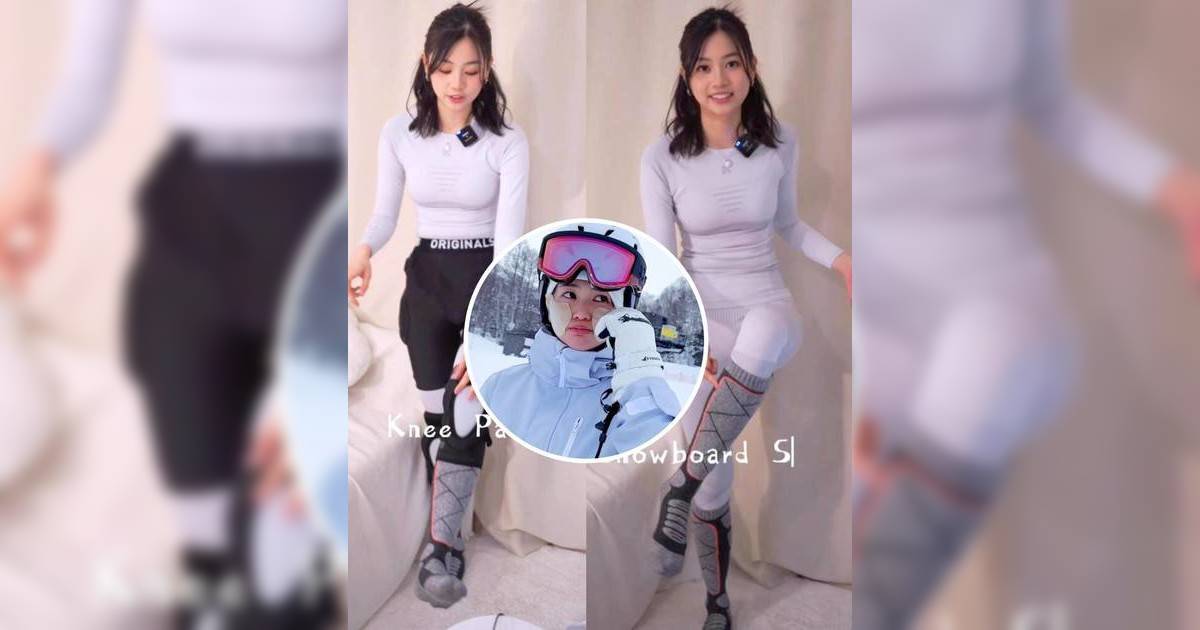 郭柏妍緊身戰衣上陣！首嘗滑雪跌到懷疑人生 雙眼含淚慘樣勁肉赤！