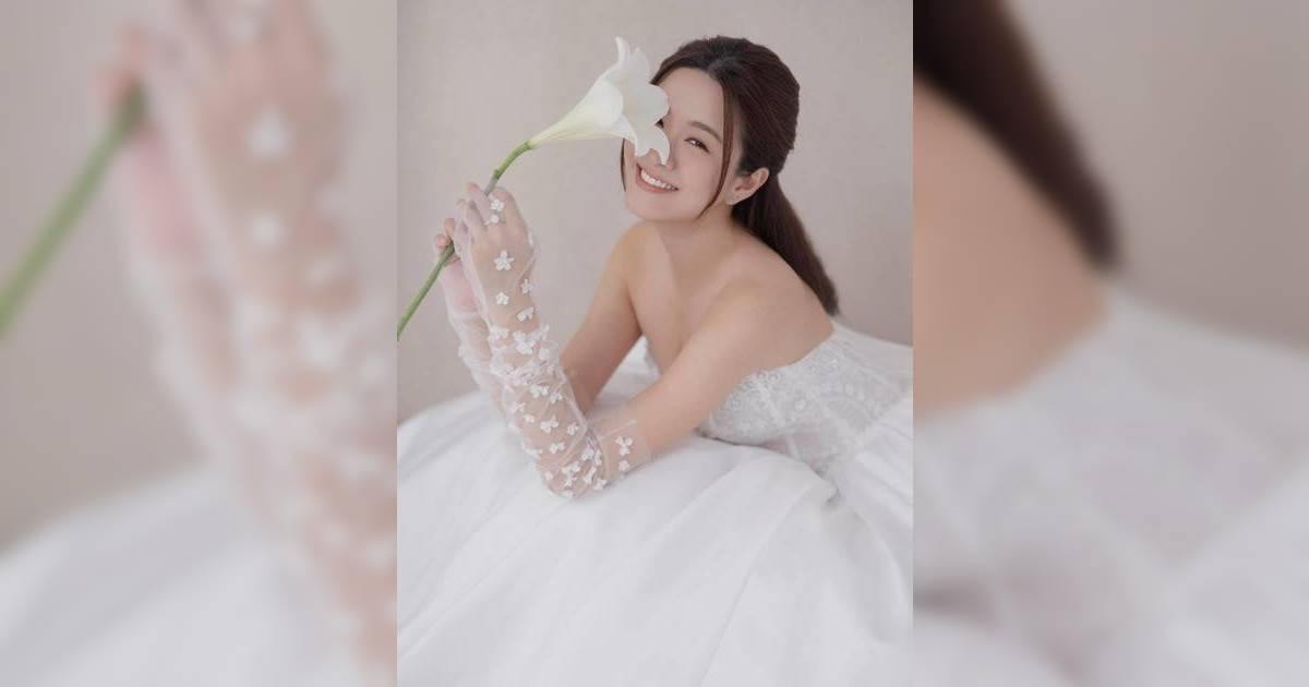 江嘉敏突閃婚？無預警晒婚紗照驚現神秘男影 單身4年感情路備受關注