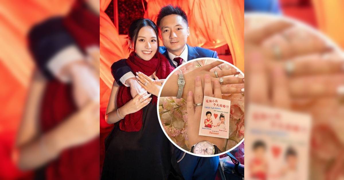 鍾培生莊雅婷正式結婚！曬巨鑽公開愛的宣言 網民：個肚應該等唔切