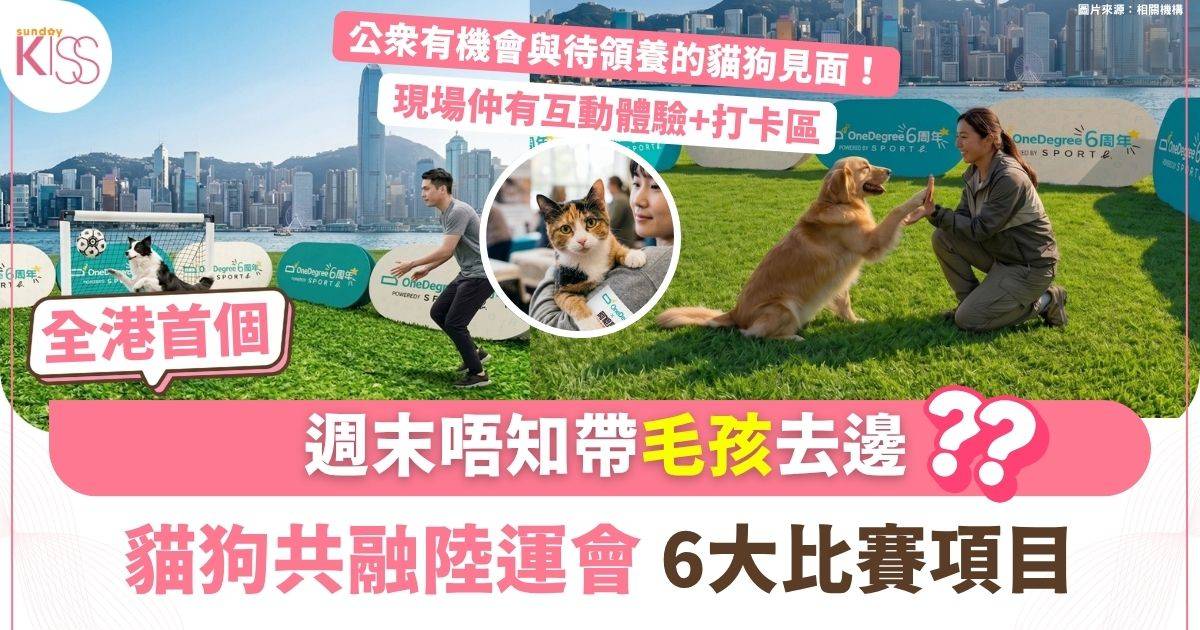 全港首個貓狗共融陸運會5月底登場 寵寵欲動運動會月底登陸西九