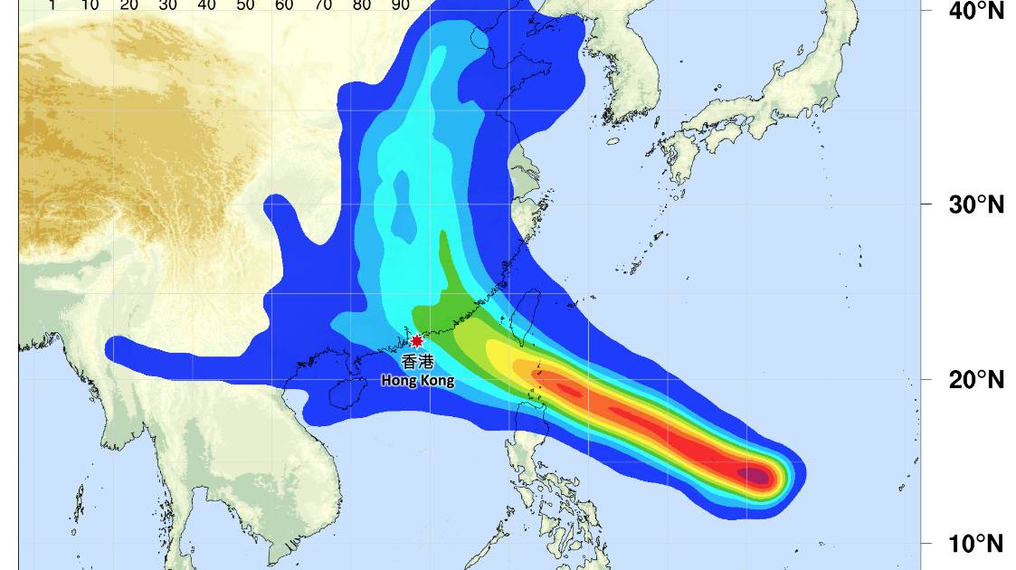 打風｜準熱帶氣旋紅霞增強逼港 天文台預測路徑談紅霞登陸位置