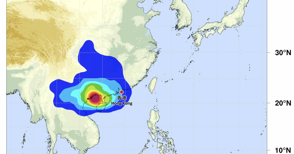 打風｜熱帶氣旋「紫檀」逼港 天文台2度發特別警告 考慮或掛風球 附預測路徑