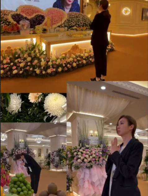 莊思敏母親江玉珠靈堂一片花海 拍片悼念亡母 1細節被網民鬧爆掀兩極：好心啦