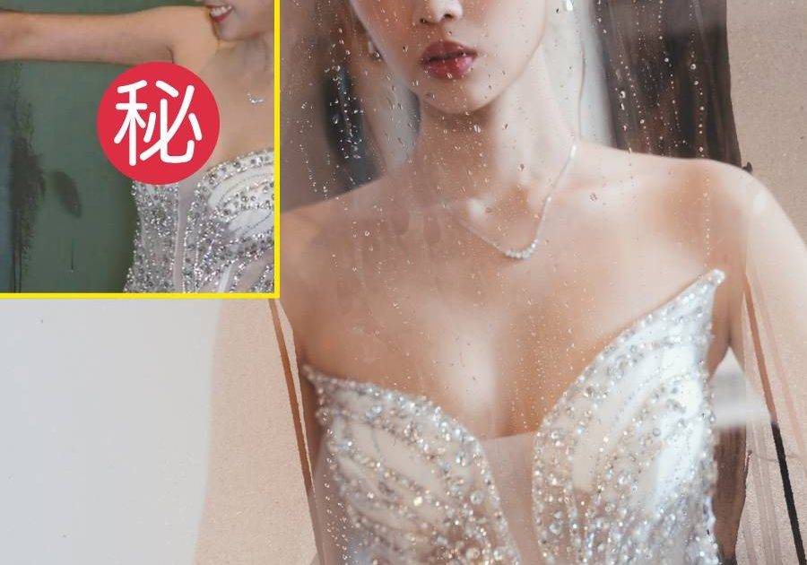 郭柏妍低胸晚裝拍片吸過萬點擊 傾前抹玻璃疑似失守露出一物